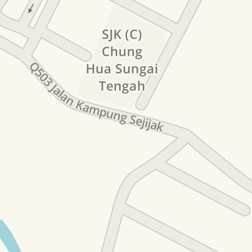 Marshrut V Sjk C Chung Hua Sungai Tengah Jalan Kampung Sejijak Kuching Waze